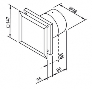 Накладной вентилятор Helios MiniVent M1/100 N/C (таймер)